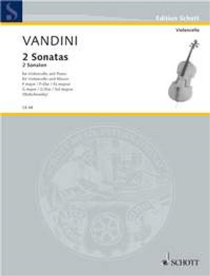 Antonio Vandini: 2 Sonaten F Major and G Major: (Arr. Joachim Stutschewsky): Violoncelle et Accomp.