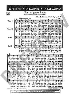 Felix Mendelssohn Bartholdy: Komitat op. 76/4: Voix Basses et Accomp.