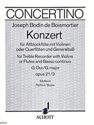 Joseph Bodin de Boismortier: Concert 03 G Opus 21: Ensemble de Chambre