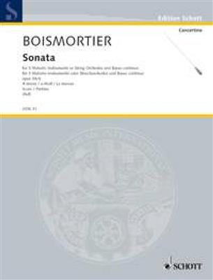 Joseph Bodin de Boismortier: Sonate A Opus 34/6 3V/B.C. Part.: Ensemble de Chambre