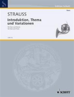 Richard Strauss: Introduction, Theme and Variations o. Op. AV. 52: Cor Français et Accomp.