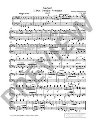 Ludwig van Beethoven: Sonate D Opus 6: Piano Quatre Mains