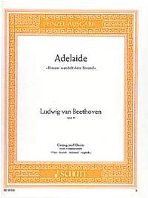 Ludwig van Beethoven: Adelaide: Chant et Piano