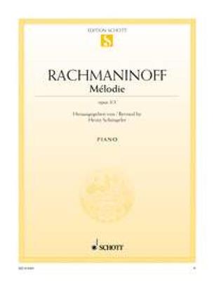 Sergei Rachmaninov: Melodie Opus 3/3: Solo de Piano
