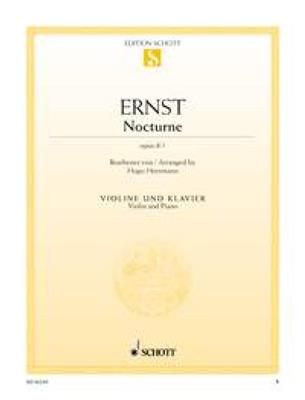 Heinrich Wilhelm Ernst: Nocturne op.8/1: Violon et Accomp.