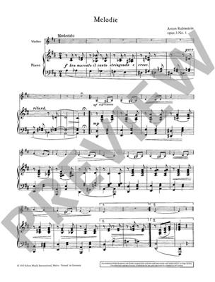 Grigorjewitsch Rubinstejn: Melody in F op. 3/1: (Arr. Johannes Palaschko): Violoncelle et Accomp.