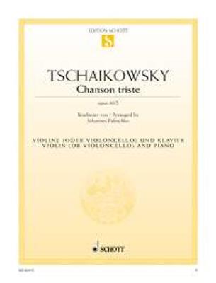 Pyotr Ilyich Tchaikovsky: Chanson Triste Op.40 No.2: Violon et Accomp.