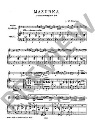 Pyotr Ilyich Tchaikovsky: Mazurka op. 9 No. 3: Violon et Accomp.