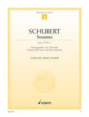 Franz Schubert: Sonatine 1 D Op.137 D384: Violon et Accomp.