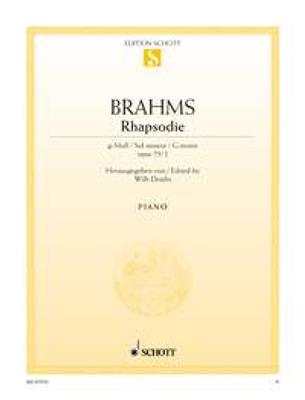 Johannes Brahms: Rhapsodie G Opus 72 No.2: Solo de Piano