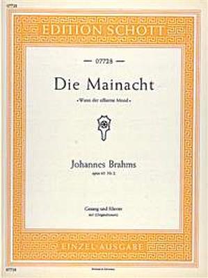 Johannes Brahms: Die Mainacht (Wann der silberne Mond) op. 43/2: Chant et Piano