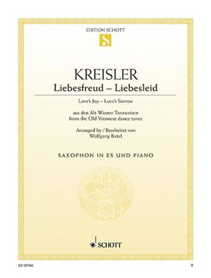 Fritz Kreisler: Liebesfreud - Liebesleid: Saxophone Alto et Accomp.
