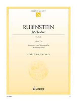 Anton Rubinstein: Melodie op. 3/1: Flûte Traversière et Accomp.