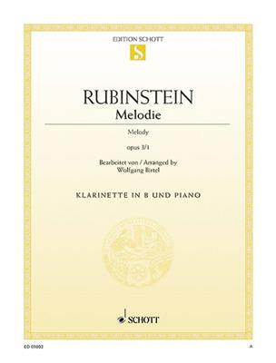 Anton Rubinstein: Melodie op. 3/1: Clarinette et Accomp.