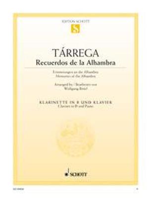 Francisco Tárrega: Recuerdos de la Alhambra: Clarinette et Accomp.
