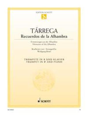 Francisco Tárrega: Recuerdos de la Alhambra: Trompette et Accomp.