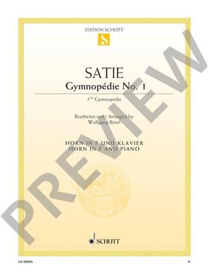 Erik Satie: Gymnopédie No. 1: (Arr. Wolfgang Birtel): Cor Français et Accomp.