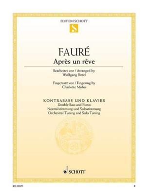Gabriel Fauré: Après un rêve op. 7/1: Contrebasse et Accomp.
