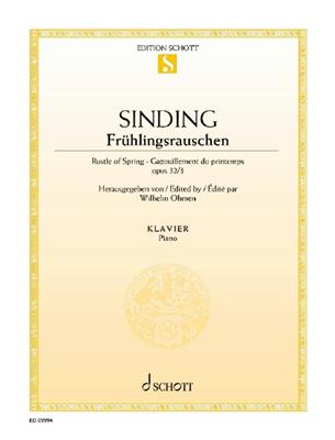 Christian Sinding: Frühlingsrauschen op. 32/3: Solo de Piano
