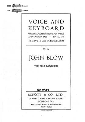 John Blow: The Self Banished: Chant et Piano