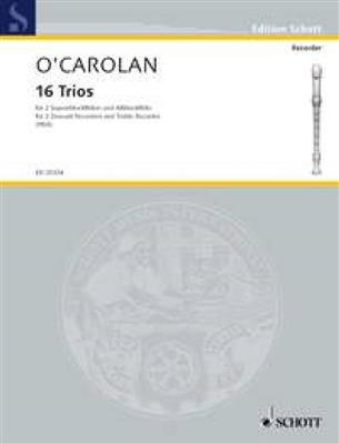 Toirdhealbhach Ó Cearbhalláin: 16 Trios: (Arr. Patrick Pfoess): Flûte à Bec (Ensemble)