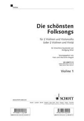 The most beautiful folk songs: Arr. (Wolfgang Birtel): Trio de Cordes