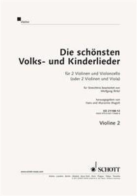 Die schonsten Volks- und Kinderlieder: (Arr. Wolfgang Birtel): Trio de Cordes