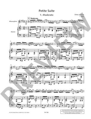 Dirko Juchem: Petite Suite: Saxophone Alto et Accomp.