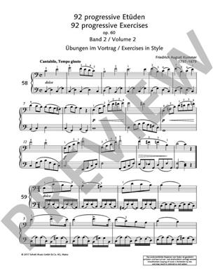 92 Progressive Etüden Op. 60 Band 2 (Nr. 58-92): Solo pour Violoncelle
