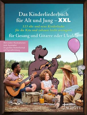 Das Kinderliederbuch für Alt und Jung XXL: (Arr. Sebastian Mueller): Chant et Guitare