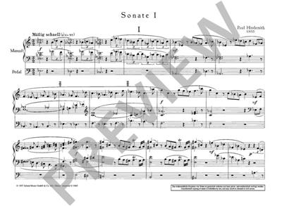 Paul Hindemith: Sonate 1: Orgue