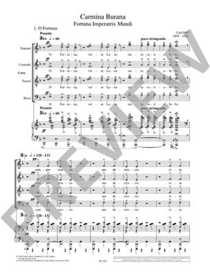 Carl Orff: Carmina Burana: Chœur Mixte et Piano/Orgue