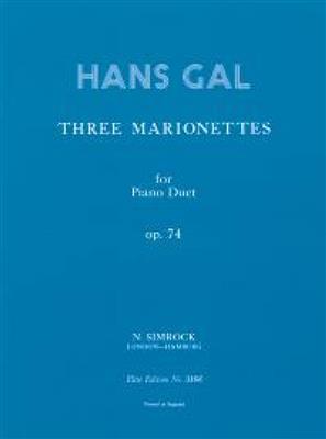 Three Marionettes op. 74: Piano Quatre Mains