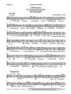Bertold Hummel: 3 Miniaturen op. 101d: Cordes (Ensemble)