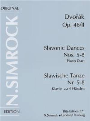Slavonic Dances Op.46 No.2: Piano Quatre Mains