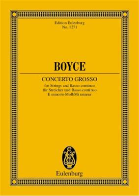 William Boyce: Concerto grosso E minor: Orchestre à Cordes et Solo
