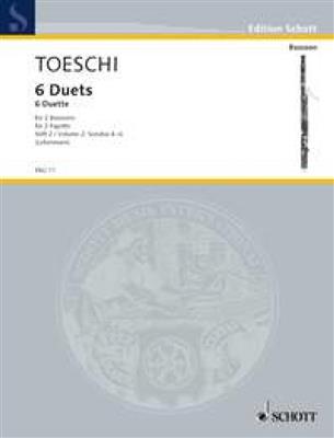 Carl Joseph Toeschi: Six Duets - Sechs Duette Vol.2: Duo pour Bassons