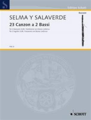 Bartolomé de Selma y Salaverde: Canzon 23: Duo pour Bassons