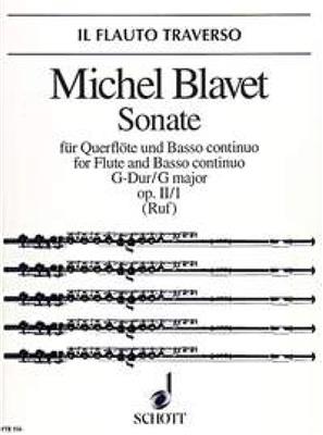 Michel Blavet: Sonate 1 G Opus 2: Flûte Traversière et Accomp.