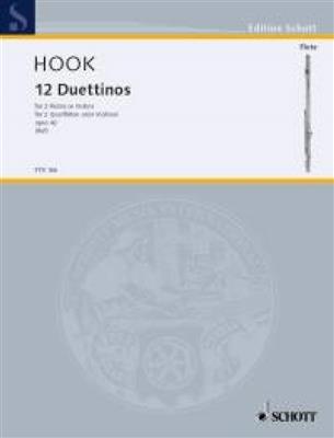 James Hook: Duettinos(12) Opus 42: Duo pour Flûtes Traversières