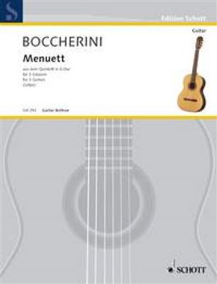Luigi Boccherini: Menuet A major op. 11/5: Trio/Quatuor de Guitares