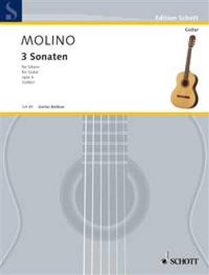 Francesco Molino: Sonaten(3) Opus 6 Git.: Solo pour Guitare