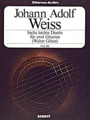 Johann Adolf Weiss: Leichte Duette(6): Duo pour Guitares