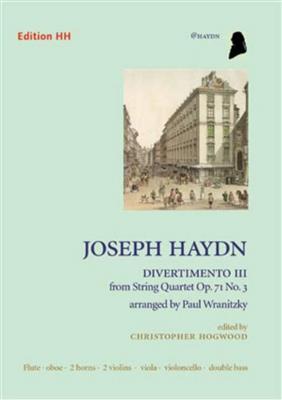 Joseph Haydn: Divertimento III: Ensemble de Chambre