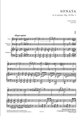 Anton Eberl: Sonata (trio) in A minor Op.10/1: Violon et Accomp.