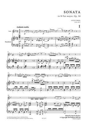 Anton Eberl: Sonata in B flat major op. 50: Violon et Accomp.