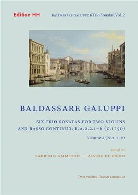 Baldassare Galuppi: Six trio sonatas Vol. 2 Volume 2: Duos pour Violons