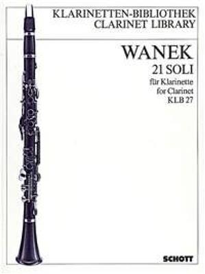Friedrich K. Wanek: Soli(21) Cl.: Solo pour Clarinette