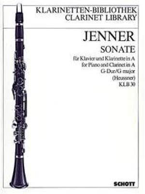 Cornelius Uwe Gustav Jenner: Sonata G major: Clarinette et Accomp.