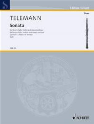 Georg Philipp Telemann: Sonata E minor: Hautbois et Accomp.